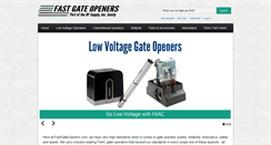 Desktop Screenshot of fastgateopeners.com